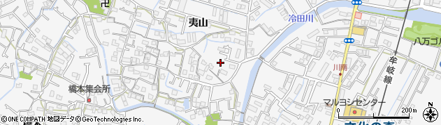 徳島県徳島市八万町夷山196周辺の地図