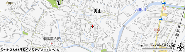 徳島県徳島市八万町夷山179周辺の地図