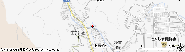 徳島県徳島市八万町下長谷212周辺の地図