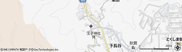 徳島県徳島市八万町下長谷88周辺の地図