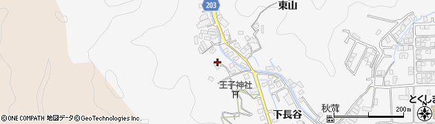 徳島県徳島市八万町下長谷107周辺の地図
