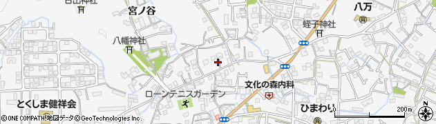 徳島県徳島市八万町大坪136周辺の地図