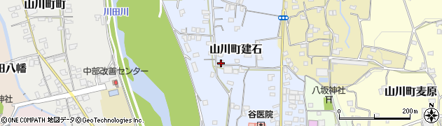 徳島県吉野川市山川町建石周辺の地図
