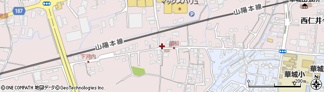 山口県防府市植松（下河内）周辺の地図