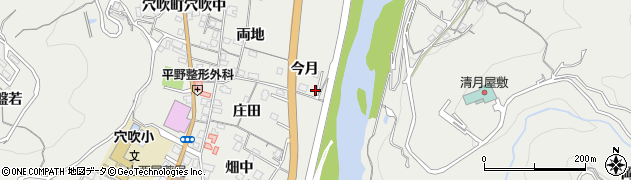 徳島県美馬市穴吹町穴吹（今月）周辺の地図