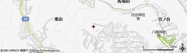 徳島県徳島市八万町馬場山周辺の地図
