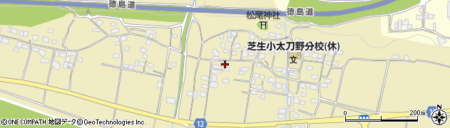 徳島県三好市三野町太刀野1073周辺の地図