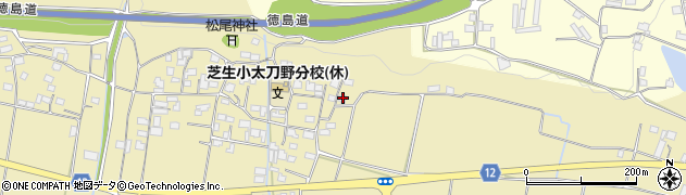 徳島県三好市三野町太刀野958周辺の地図