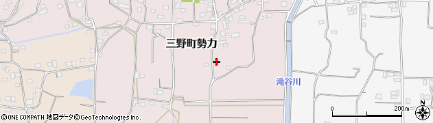 徳島県三好市三野町勢力311周辺の地図