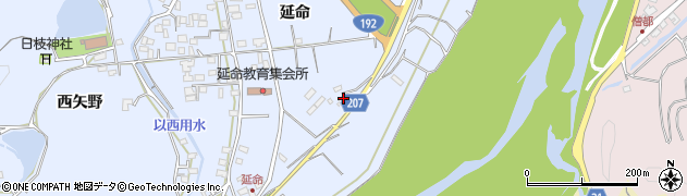 徳島県徳島市国府町延命385周辺の地図