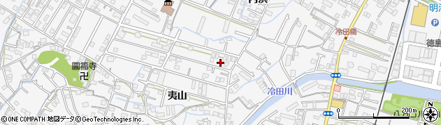徳島県徳島市八万町夷山322周辺の地図