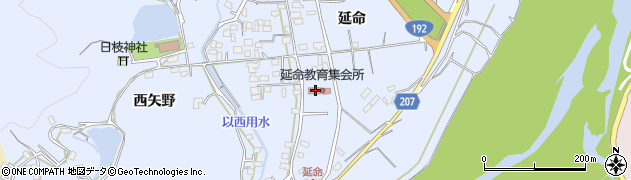 徳島県徳島市国府町延命418周辺の地図