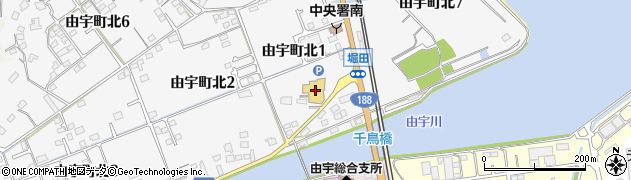マルキュウ由宇店周辺の地図