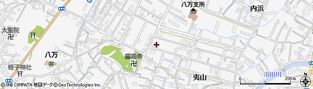 徳島県徳島市八万町夷山283-12周辺の地図