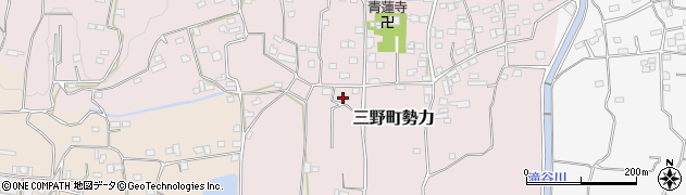 徳島県三好市三野町勢力501周辺の地図