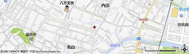 徳島県徳島市八万町夷山305周辺の地図