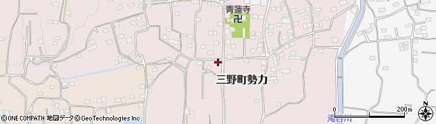 徳島県三好市三野町勢力497周辺の地図