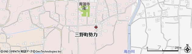 徳島県三好市三野町勢力377周辺の地図