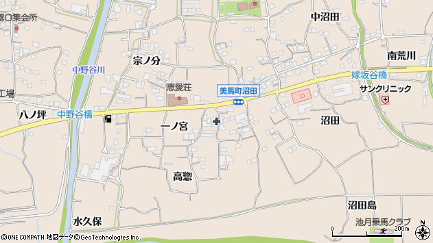 〒771-2103 徳島県美馬市美馬町夏弥喜の地図