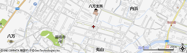 徳島県徳島市八万町夷山296-1周辺の地図