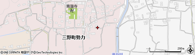 徳島県三好市三野町勢力367周辺の地図