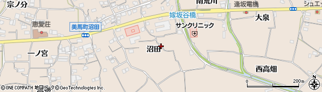 徳島県美馬市美馬町（沼田）周辺の地図