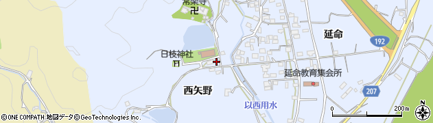 徳島県徳島市国府町西矢野783周辺の地図