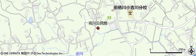 吉川公民館周辺の地図