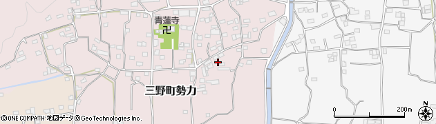徳島県三好市三野町勢力362周辺の地図