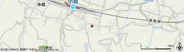 徳島県美馬市穴吹町三島小島周辺の地図