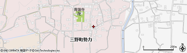 徳島県三好市三野町勢力715周辺の地図
