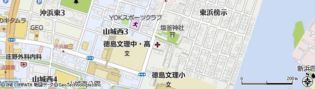 徳島県徳島市山城町東浜傍示66周辺の地図