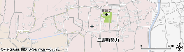 徳島県三好市三野町勢力632周辺の地図