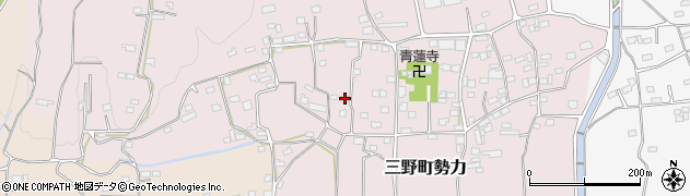 徳島県三好市三野町勢力627周辺の地図