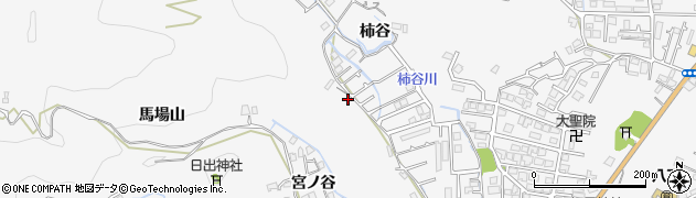 徳島県徳島市八万町柿谷山周辺の地図