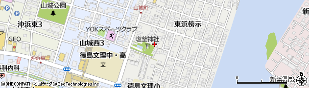 徳島県徳島市山城町東浜傍示38周辺の地図