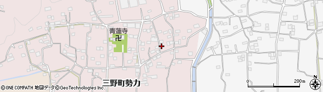 徳島県三好市三野町勢力723周辺の地図