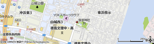 徳島県徳島市山城町東浜傍示19周辺の地図