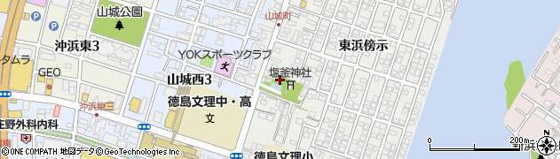 徳島県徳島市山城町東浜傍示36周辺の地図