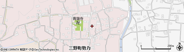 徳島県三好市三野町勢力712周辺の地図