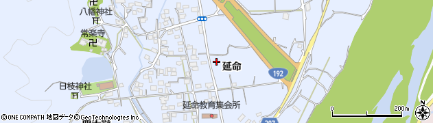 徳島県徳島市国府町延命周辺の地図