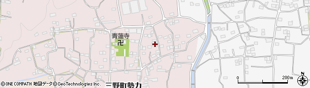 徳島県三好市三野町勢力709周辺の地図