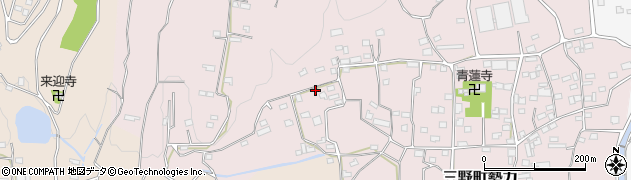 徳島県三好市三野町勢力589周辺の地図