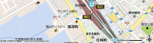 日産レンタカー徳山新幹線駅前店周辺の地図