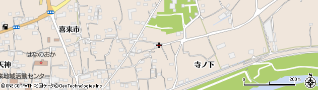 徳島県美馬市美馬町（寺ノ下）周辺の地図
