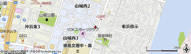 徳島県徳島市山城町西浜傍示154周辺の地図