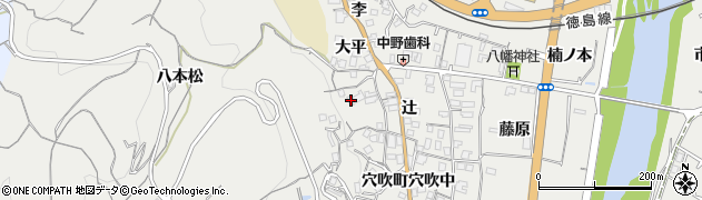 徳島県美馬市穴吹町穴吹大平41周辺の地図