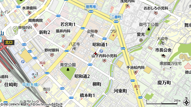〒745-0013 山口県周南市昭和通りの地図