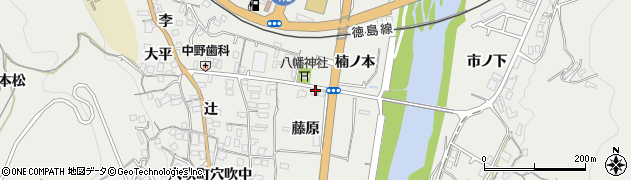徳島県美馬市穴吹町穴吹（宮ノ南）周辺の地図
