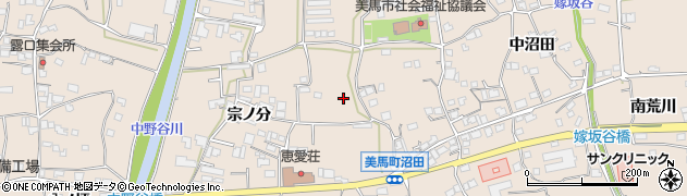 徳島県美馬市美馬町（宗ノ分）周辺の地図